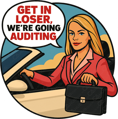 Get In Loser, We're Going Auditing T-shirt Get In Loser, We're Going Auditing T-shirt