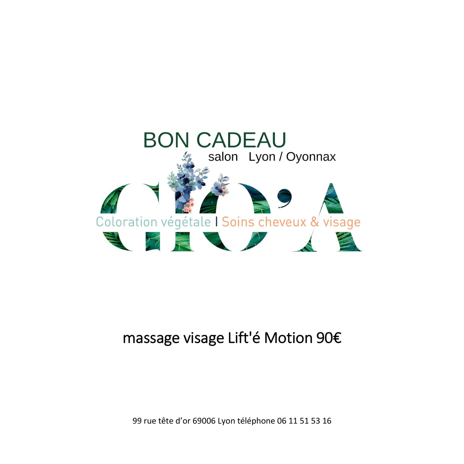 bon cadeau massage visage lift&#39;é motion