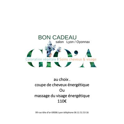 BON CADEAU soin coupe Mnémoénergétique ou Massage du visage  énergétique