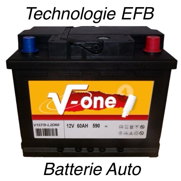 Batteries Automobiles V-One EFB Haute Performance.