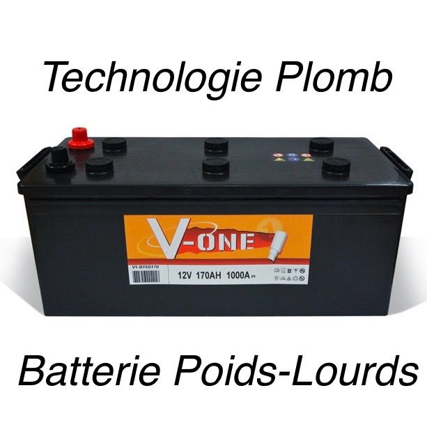 Batteries Poids-Lourds V-One Plomb Acide Haute Performance.