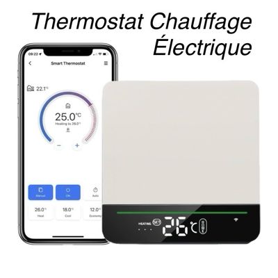 Thermostat Connecté WiFi Aomag pour Chauffage Électrique, Chaudière et ou Vanne Chauffage .