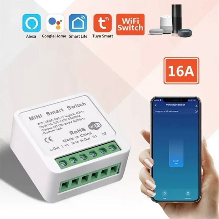 Module de Commutation Intelligent WiFi 16A Mini Smart Switch.