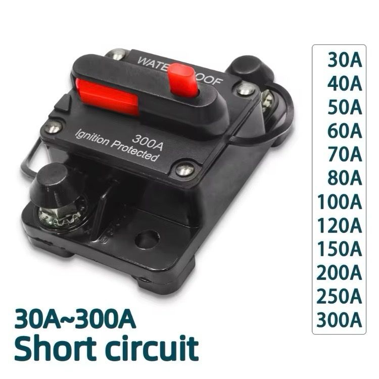 Disjoncteur Thermique Étanche Véhicules 12/48 Volts DC.