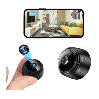Camera Espion sans Fil 1080P WiFi Carte SD 64 Go Mini Camera Surveillance Interieur/Exterieur.