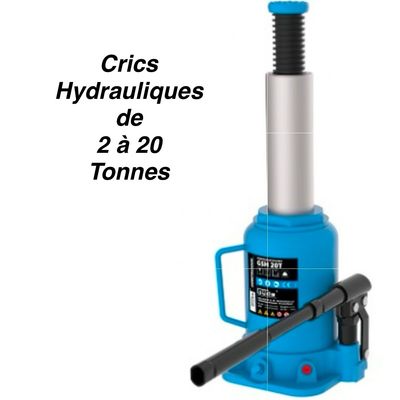 Gude Crics Hydrauliques avec Clapet de Surpression de 2 à 20 Tonnes.