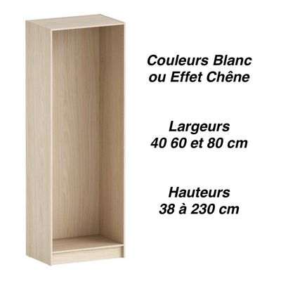 Spaceo Caissons Modulaires Evolutifs pour Bureau, Dressing ...