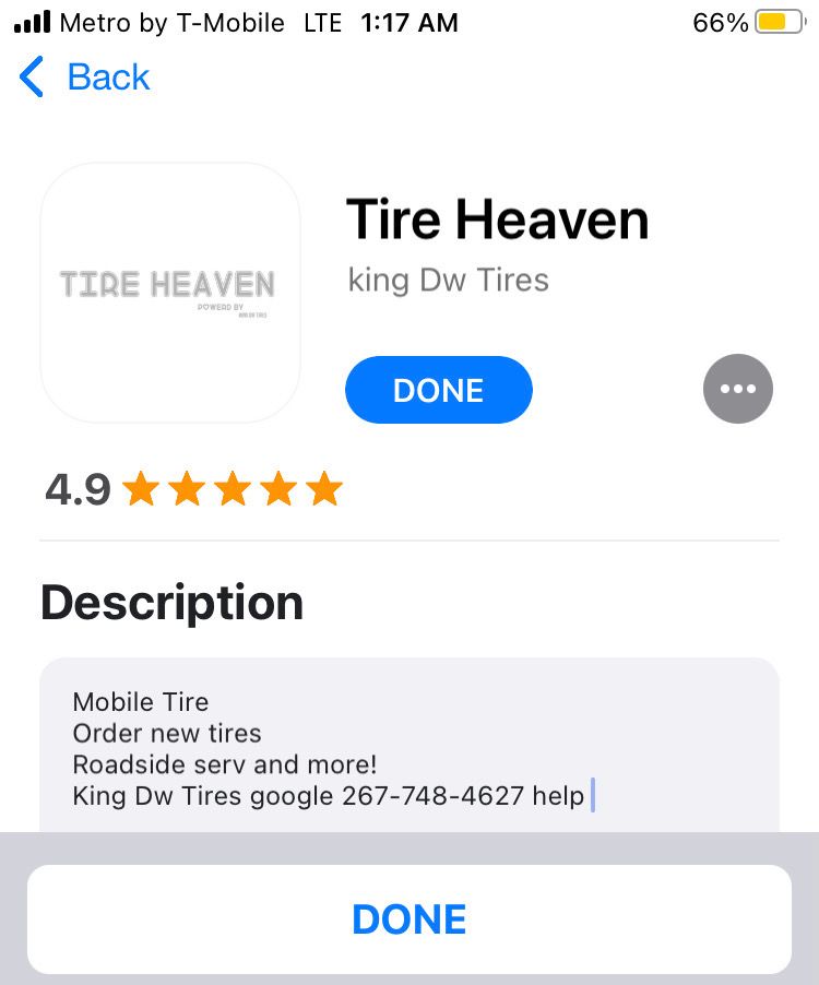Tireheavenusa insurance Company Services Tire Not Include
