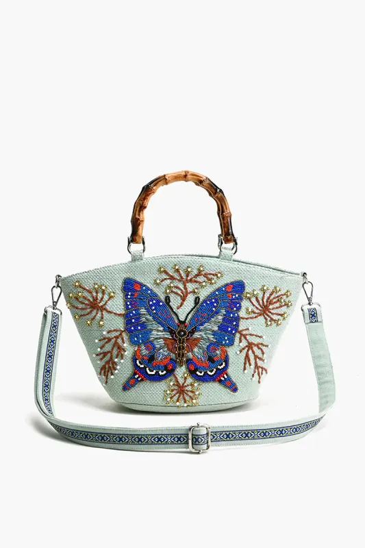 Periwinkle Blue Butterfly Tote