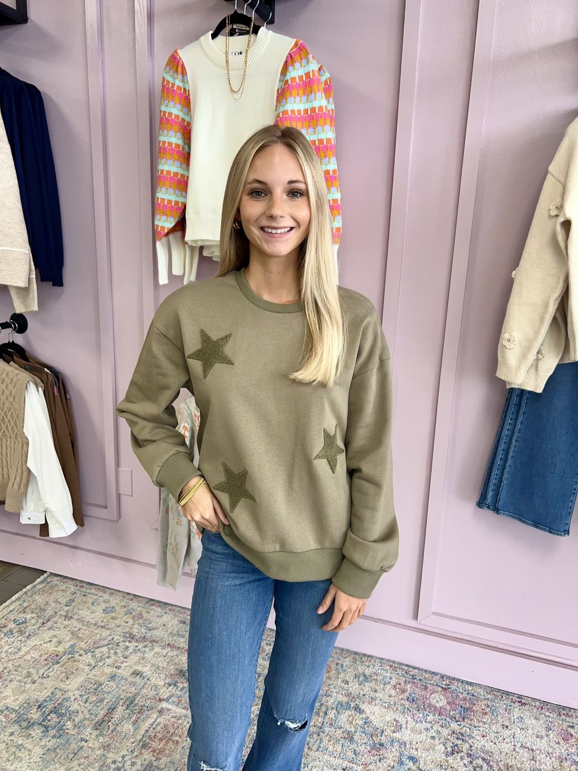 Starr Olive Sweatshirt