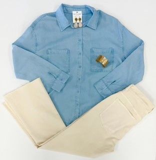 Everyday Denim Blouse