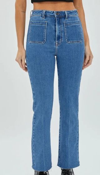Happi High Rise Front Pocket Crop Flare