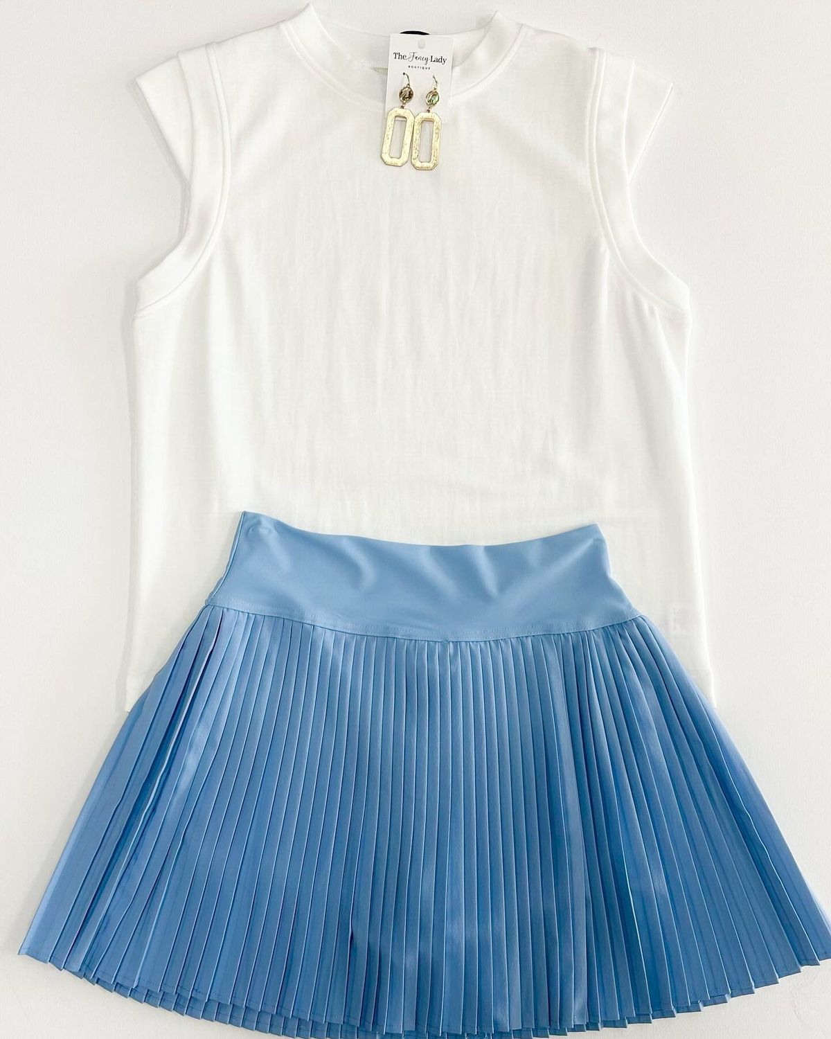 All Easy Athletic Skirt in Sky