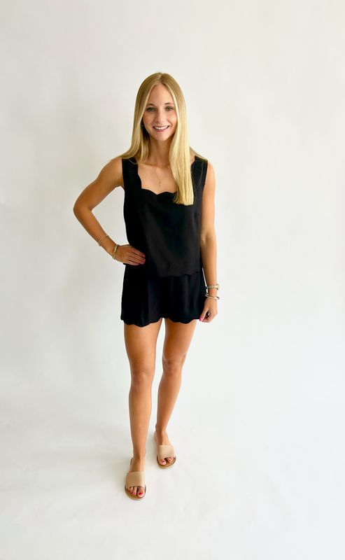 The Allison Scallop Short Set