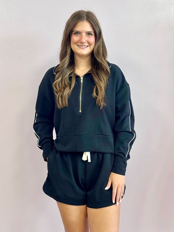 Kennedy Luxe Half Zip Top