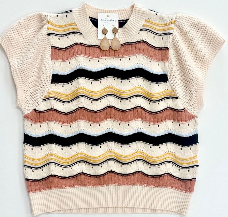 Emily Short Sleeve Sweater Top