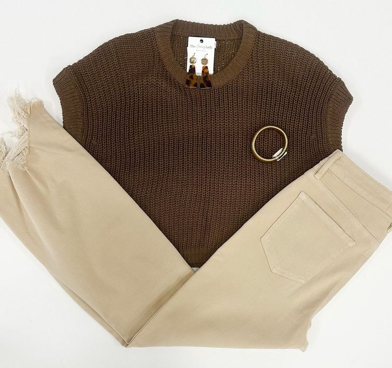 Espresso Dolman Sleeve Sweater Top