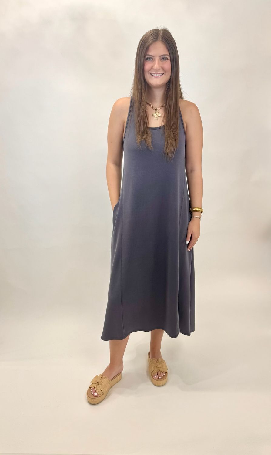 Scuba Swing Maxi Dress