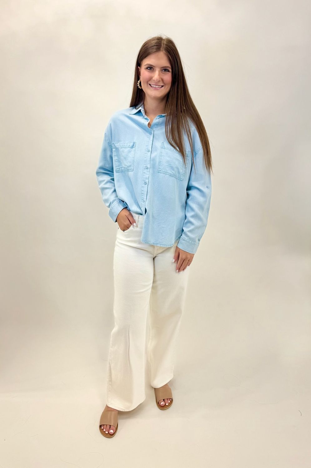 Everyday Denim Blouse