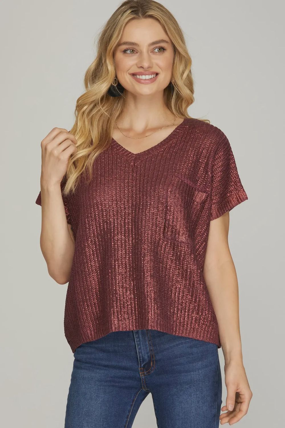 All In Shimmer Maroon