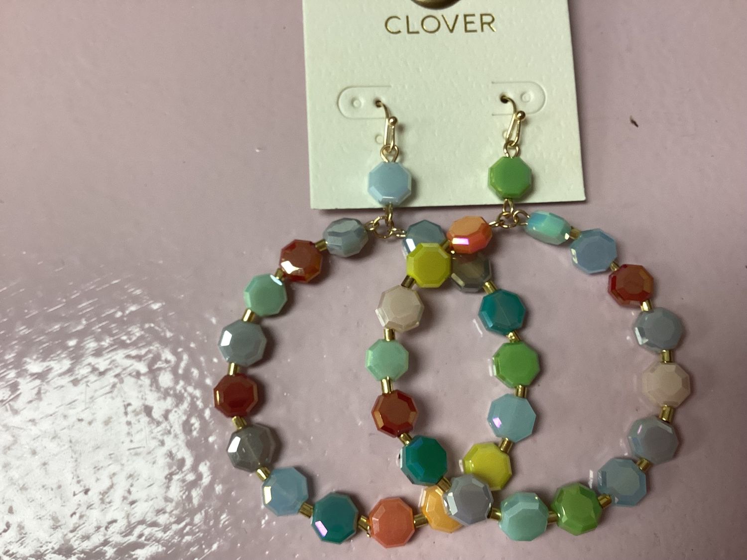 Multi Beaded Hoop