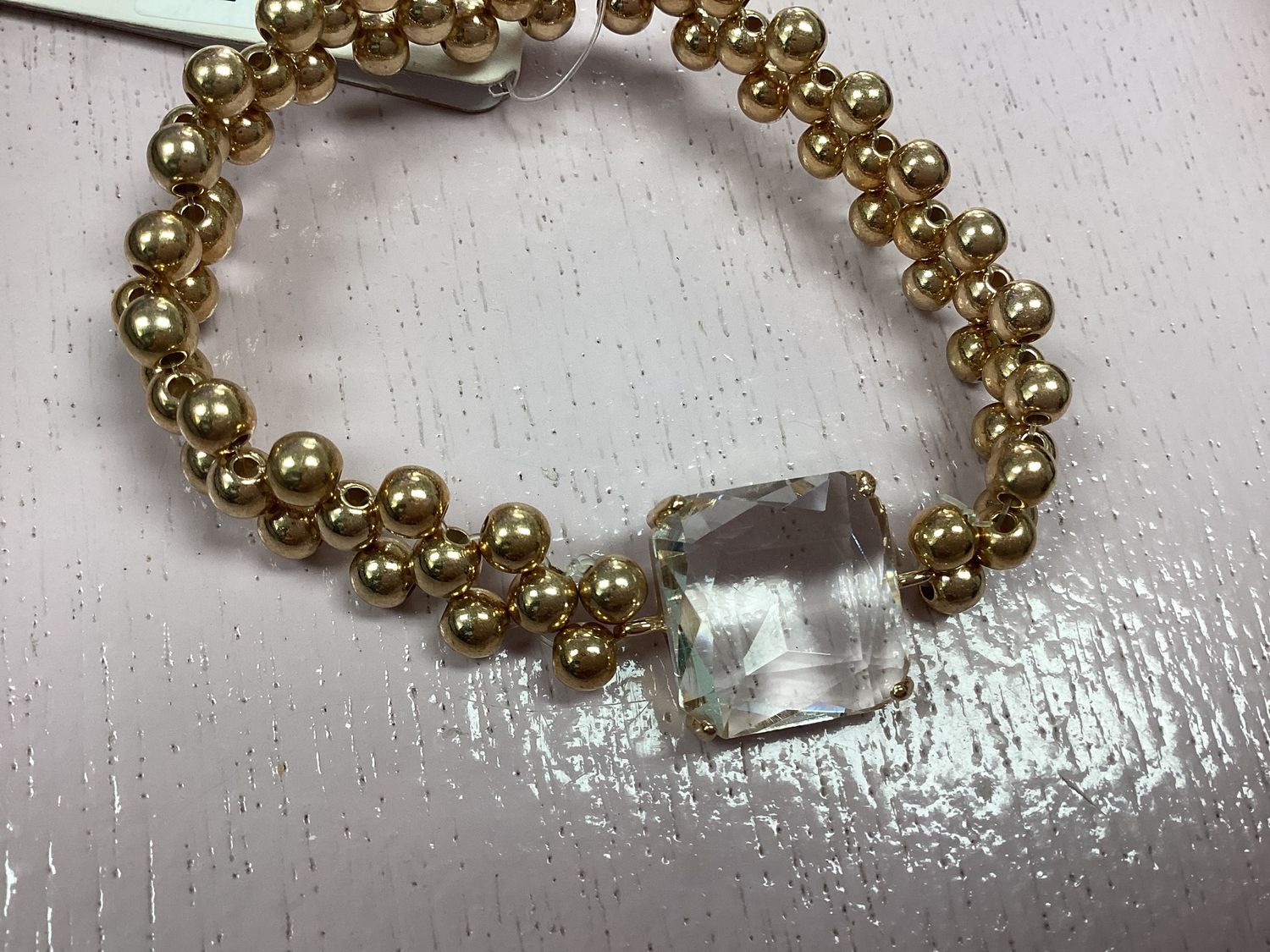 Clear Crystal Stretchy Bracelet