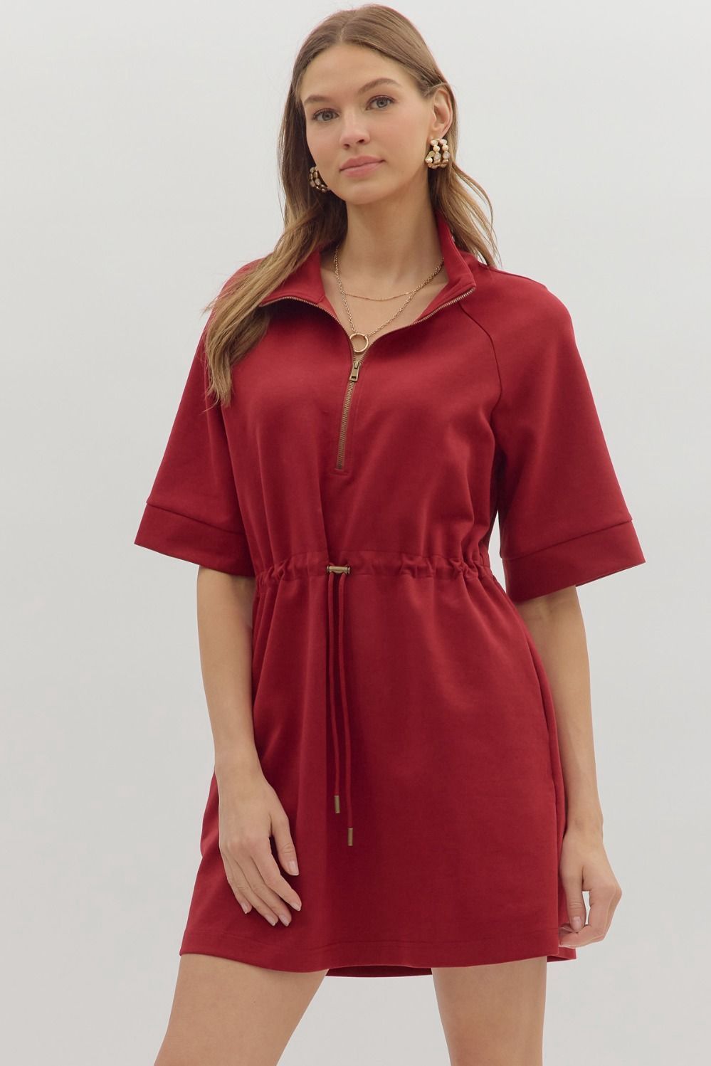 Laura Dress In Burgundy