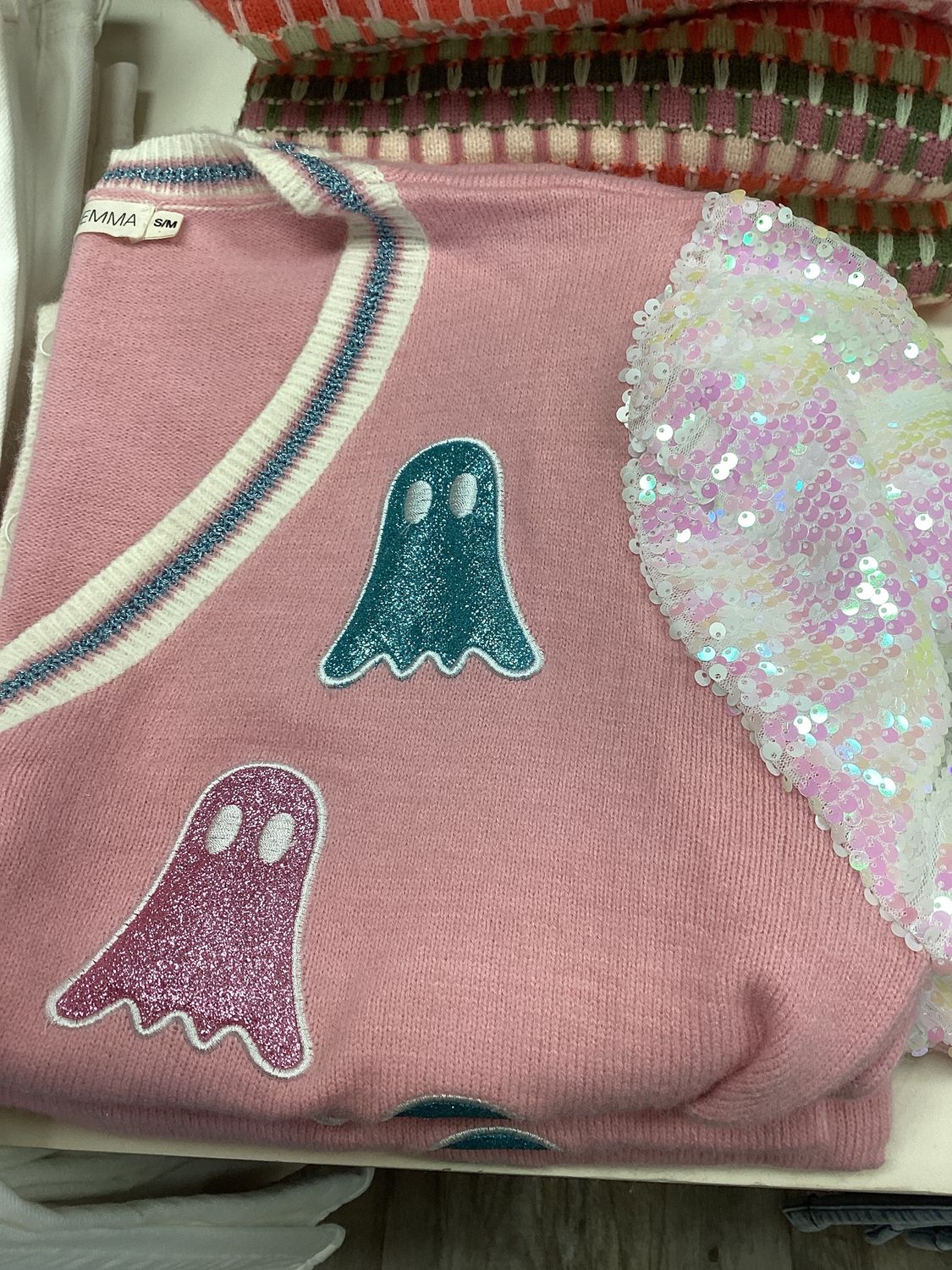 Glitter Ghosts Cardigan