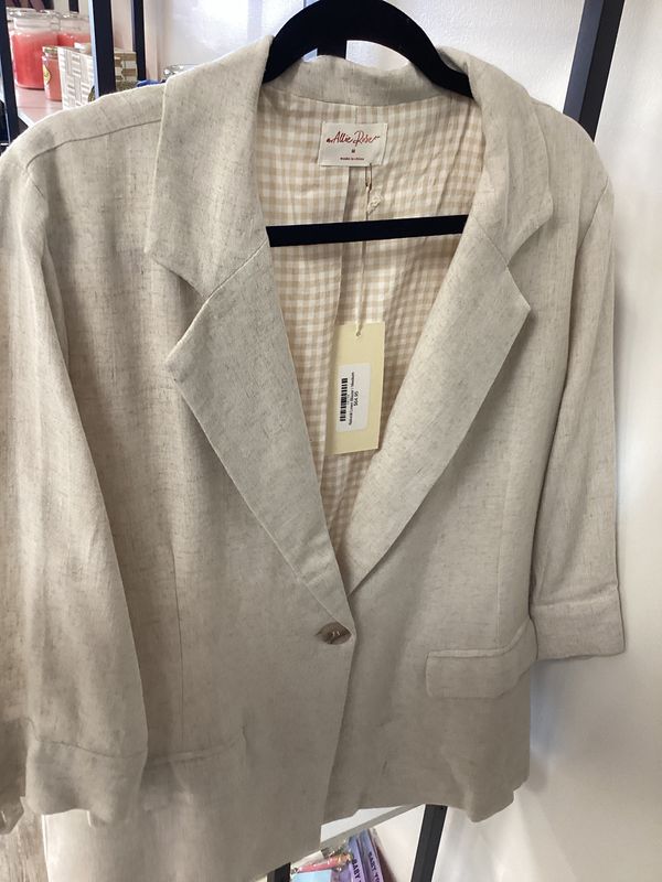 Natural Linen Blazer
