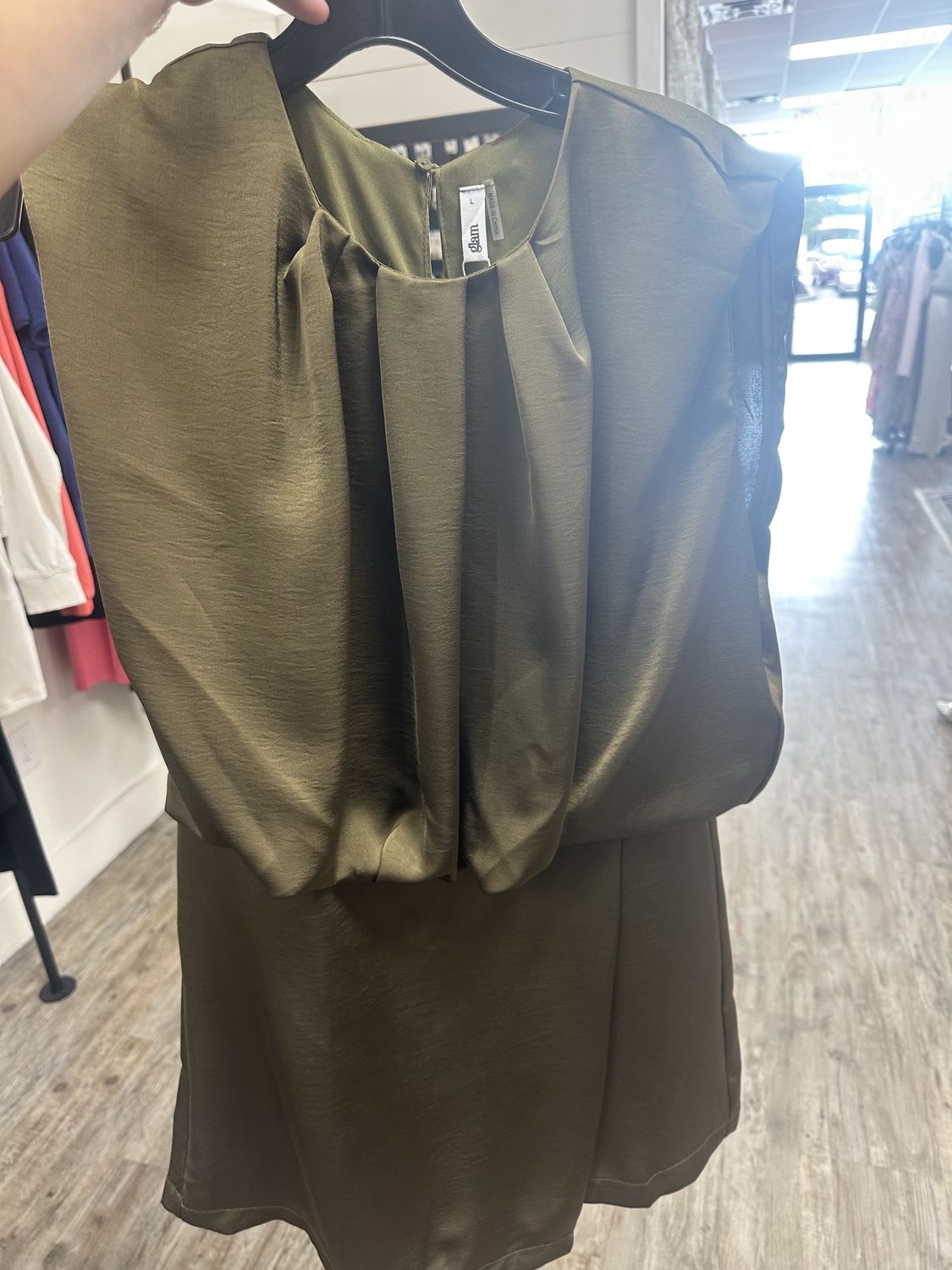 Annie Romper In Olive