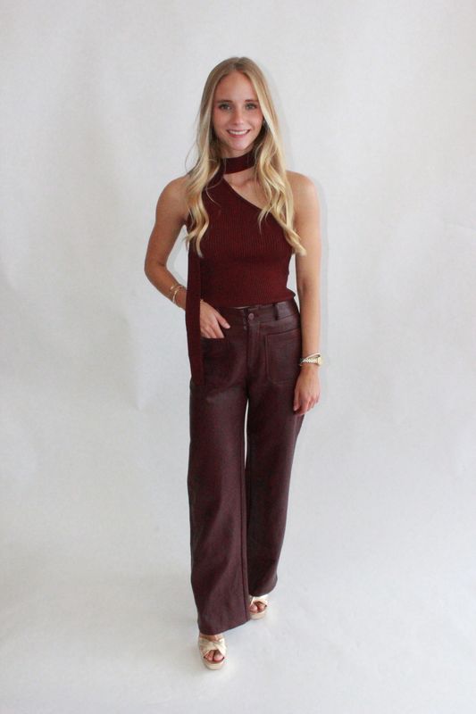 Reeve Faux Leather Pant