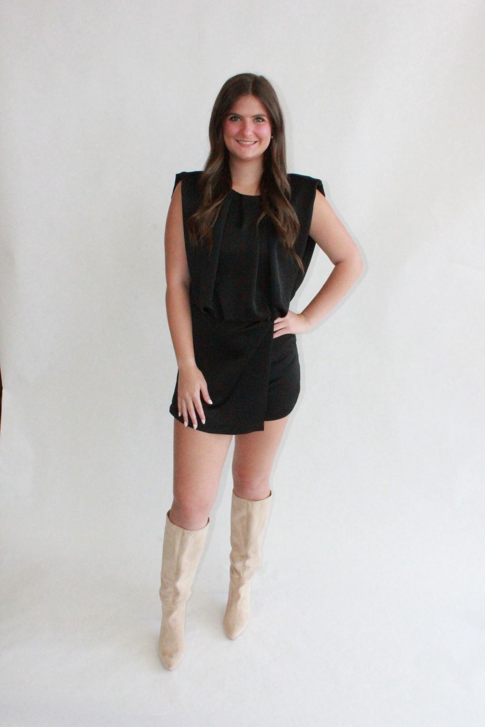 Annie Romper In Black