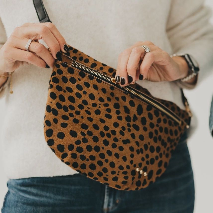 Leopard Hair Bum Bag