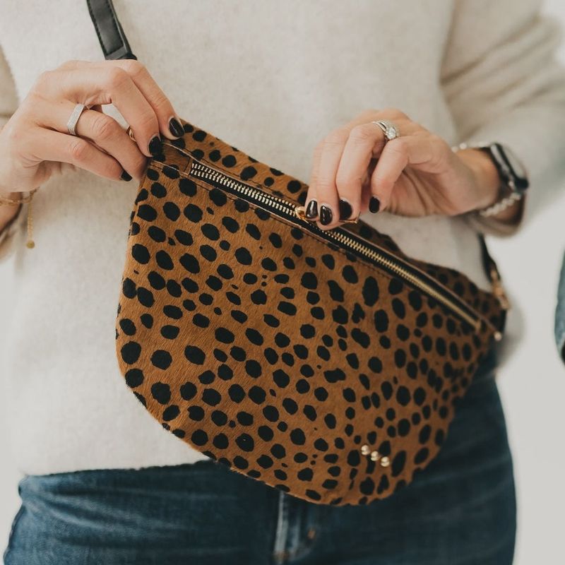 Leopard Hair Bum Bag