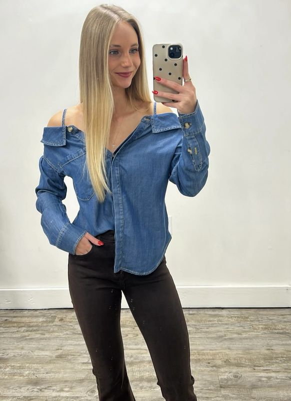 Ainsley Denim Top