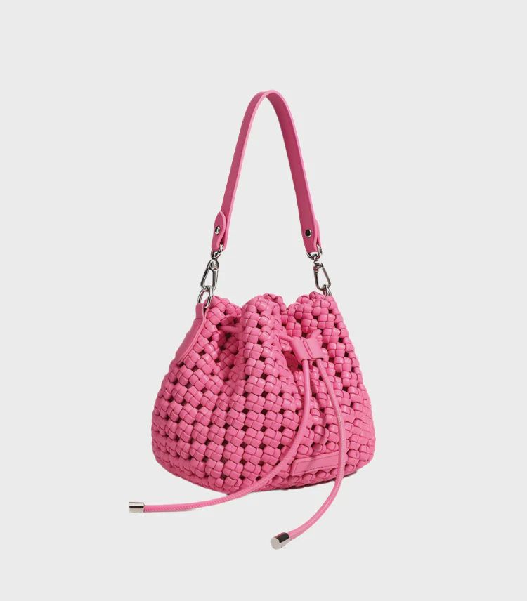 Knotted Handbag with Shoulder Strap