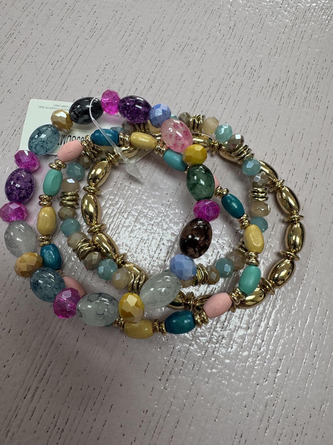 Multi Beaded Stretch Bracelets