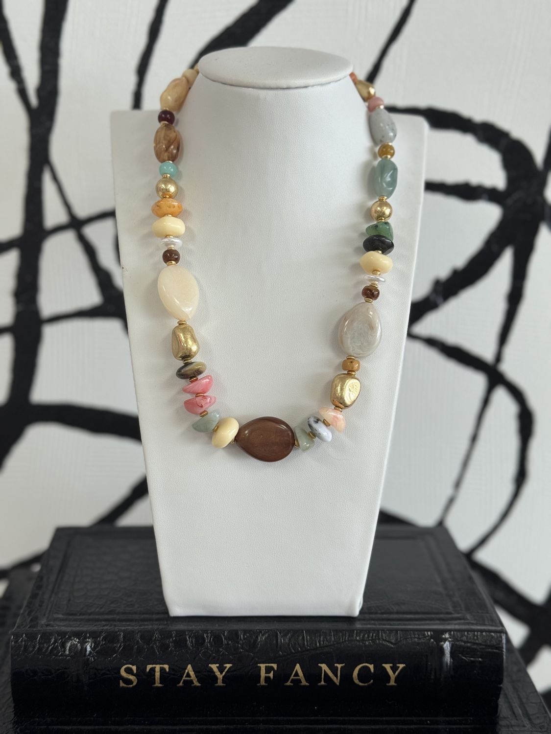 Organic Multi Beaded Necklace