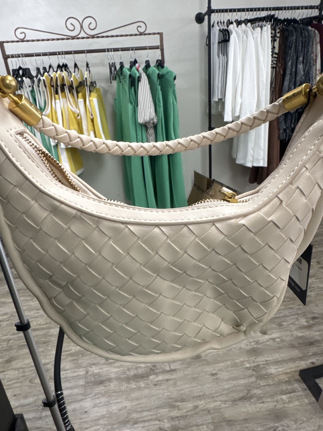 LM Woven Hobo in Cream