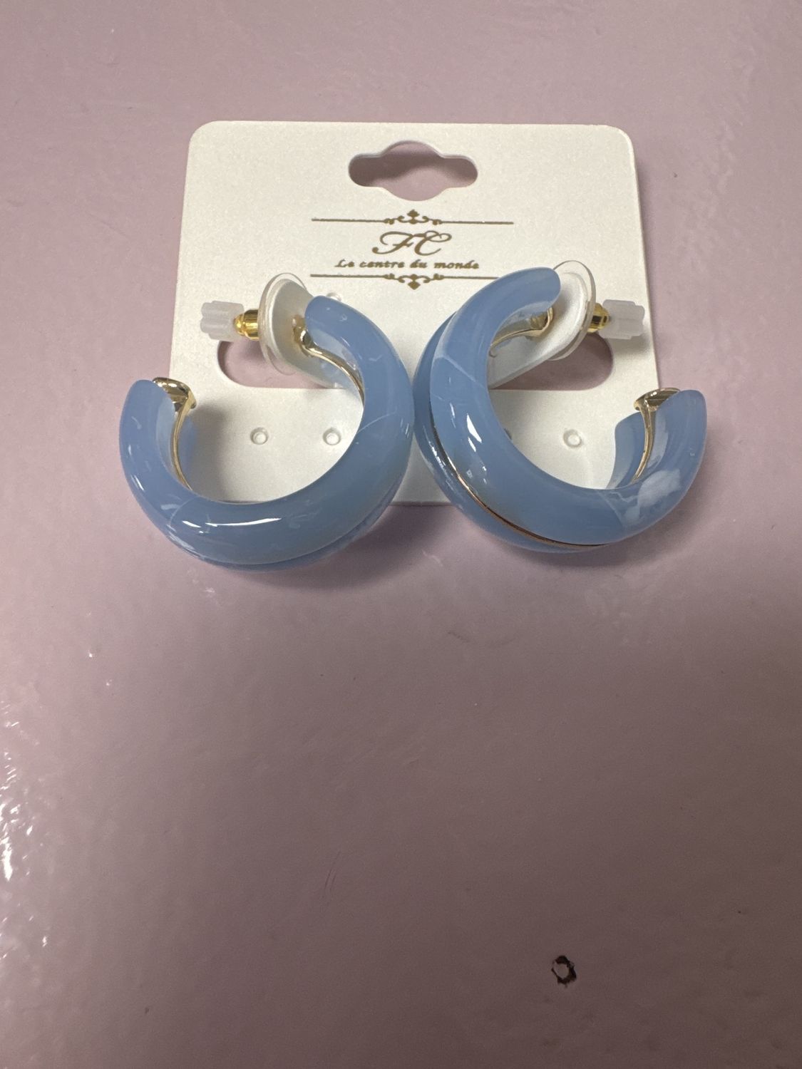 Blue Marble Metal Hoop