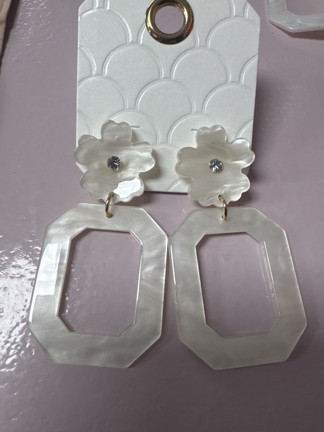 Acrylic Flower Earring