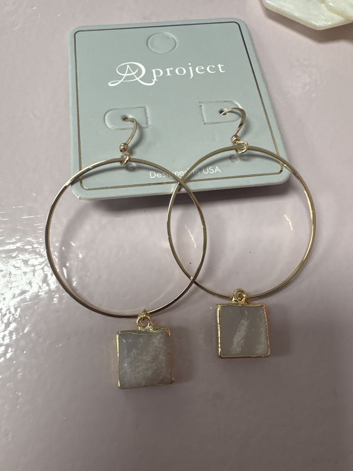 Stone Circle Earring