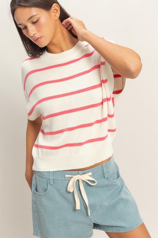 Keshia Dolman Sleeve Sweater Top