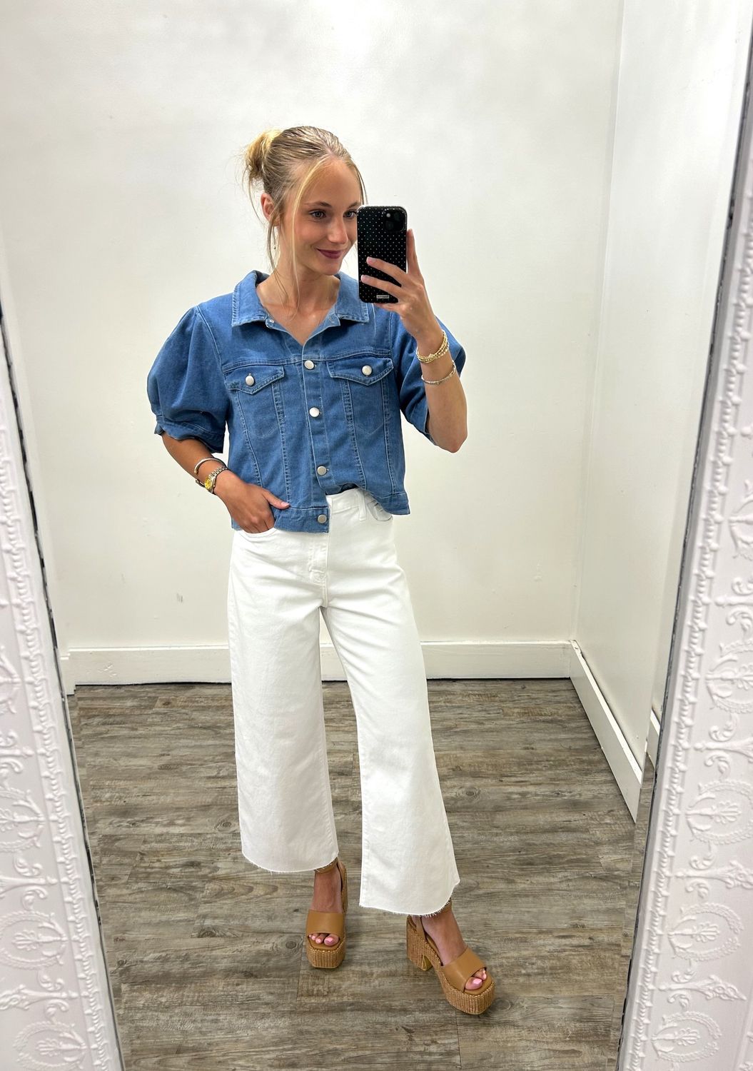 All Yours Short Sleeve Denim Jacket