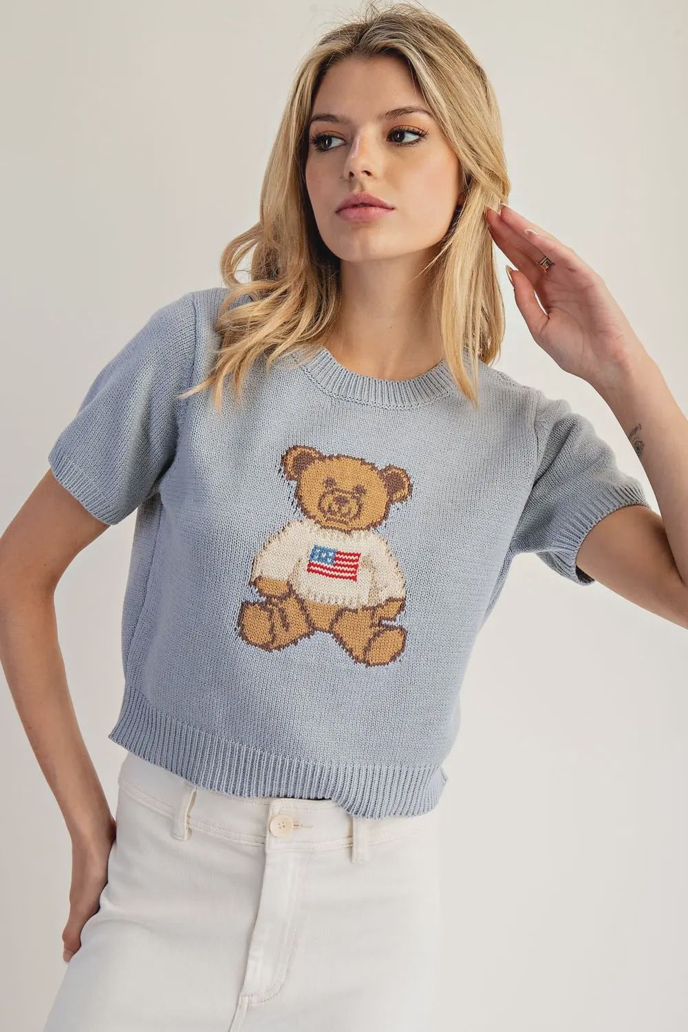 Teddy Flag Sweater