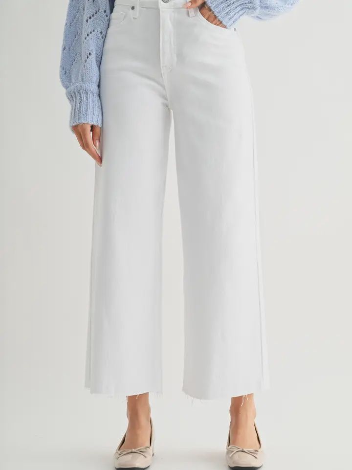 White Wide Leg Jeans
