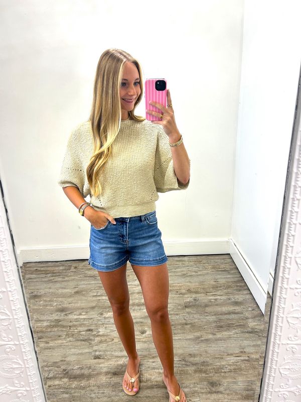 Bella Knit Sweater In Oatmeal