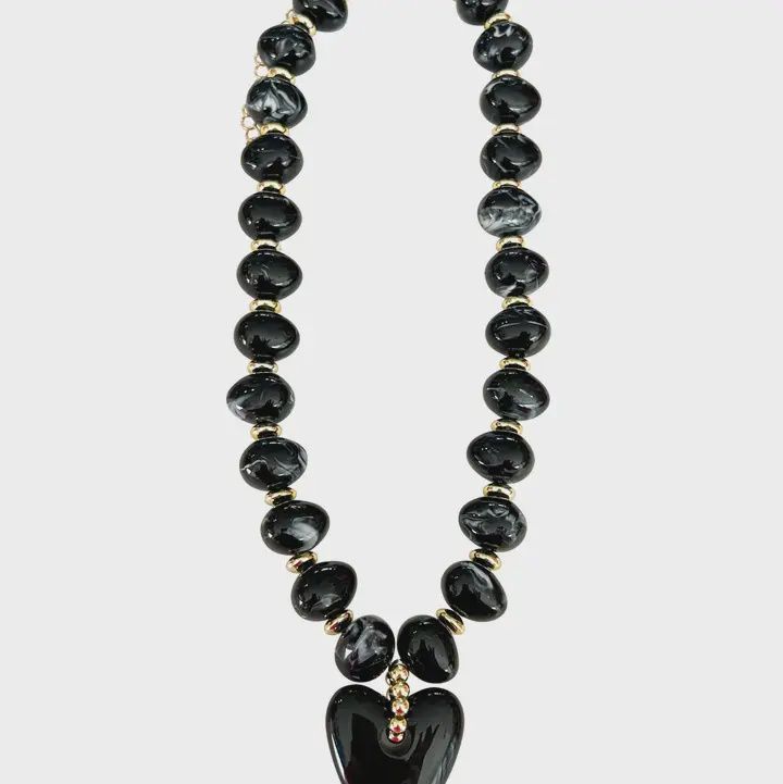 Athens Necklace In Black