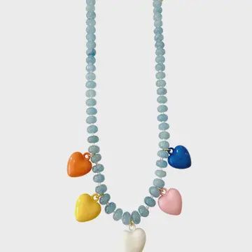 Larissa Beaded Heart Necklace