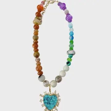 Vicky Rainbow Beaded Necklace